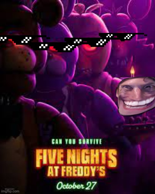 Check out my new rocket through the robots that are the brand new one two buckle their shoes | image tagged in fnaf movie poster | made w/ Imgflip meme maker