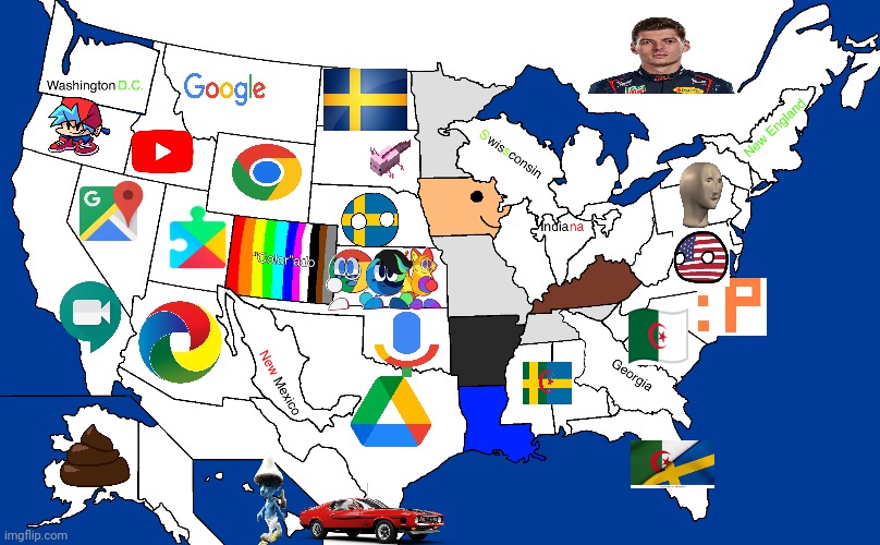 Flag Of Ohio Usa Map | image tagged in ohio usa | made w/ Imgflip meme maker