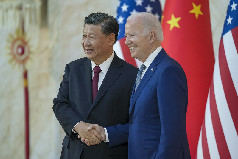 High Quality President Xi meets Comrade Xiden Blank Meme Template