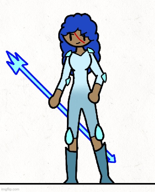 Drawing of rizu for pearlfan, I'll make it transparent soon | made w/ Imgflip meme maker