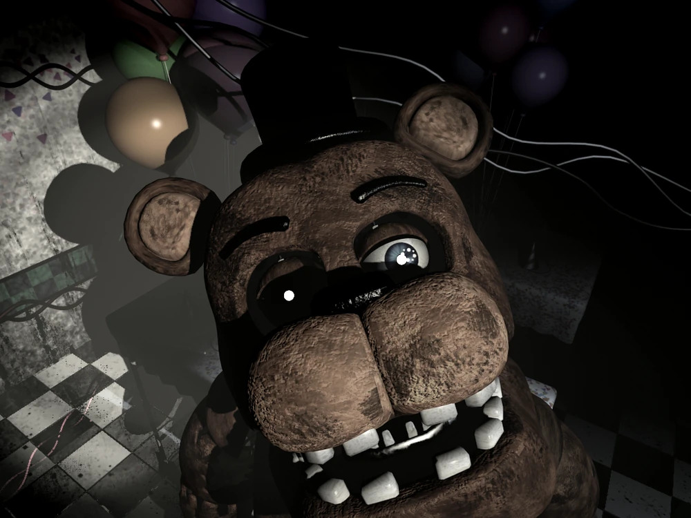 Withered Freddy Camera Stare FNaf 2 Blank Meme Template