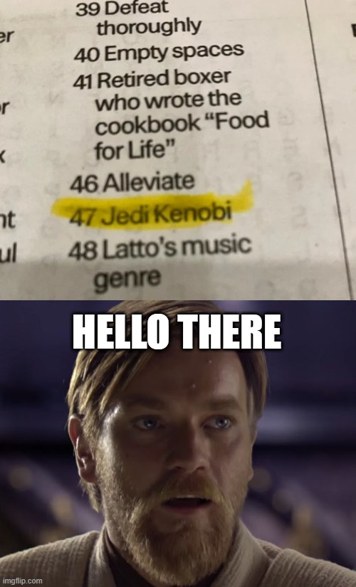 Probably the Real Answer | HELLO THERE | image tagged in hello there | made w/ Imgflip meme maker