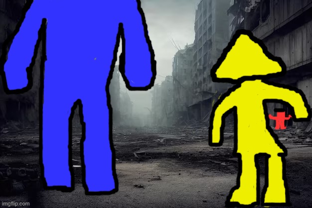 The OPT in a city that was caught in a disastrous battle against the Inkperials | made w/ Imgflip meme maker