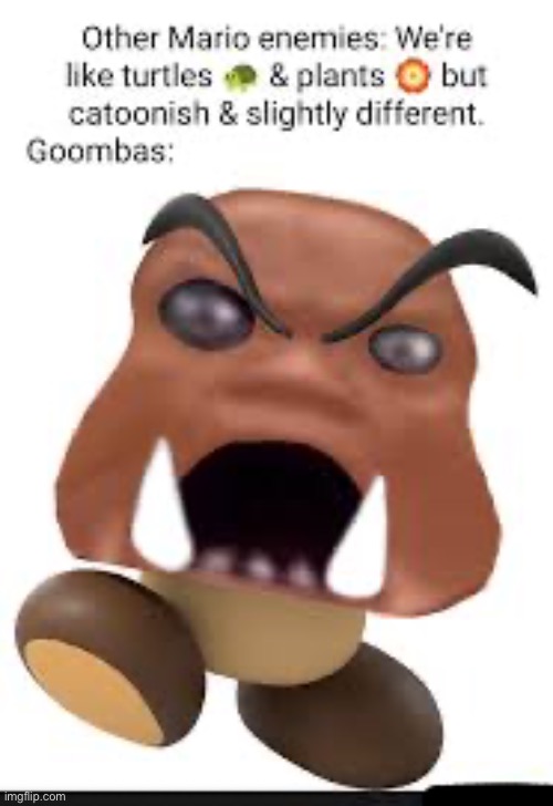 Goombas | image tagged in goombas | made w/ Imgflip meme maker