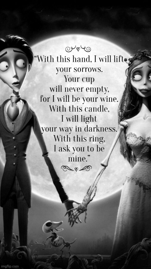 <3 | image tagged in corpse bride | made w/ Imgflip meme maker