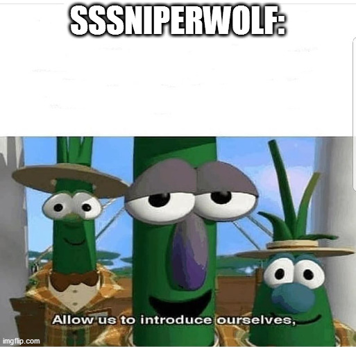 Allow us to introduce ourselves | SSSNIPERWOLF: | image tagged in allow us to introduce ourselves | made w/ Imgflip meme maker