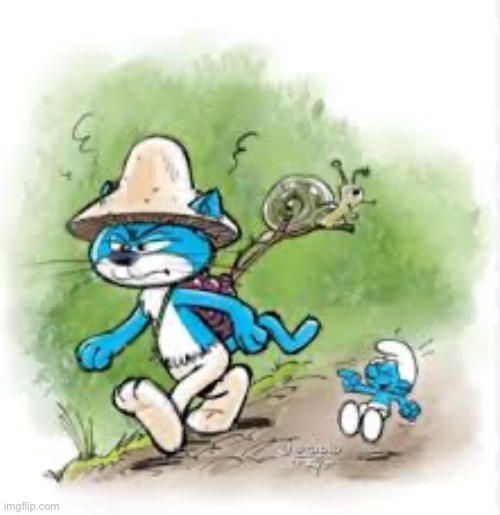 Canon Smurf cat | image tagged in canon smurf cat | made w/ Imgflip meme maker
