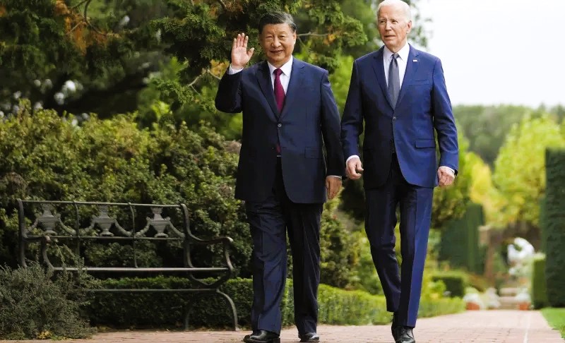 High Quality Xi Jinping and Joe Biden Panda Diplomacy Blank Meme Template