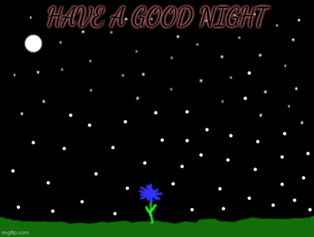 have a good night | HAVE A GOOD NIGHT | image tagged in good night,drawing | made w/ Imgflip meme maker