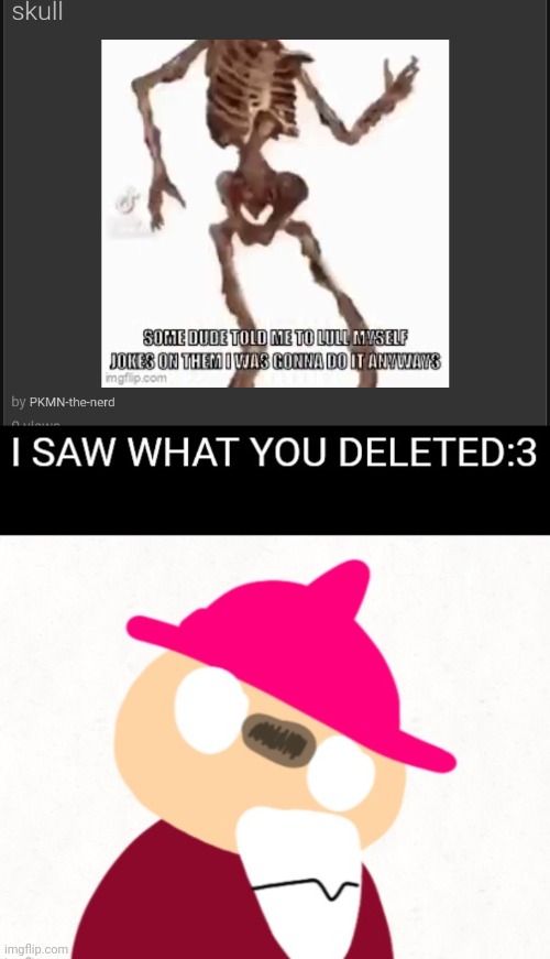 image tagged in gambai i saw what you deleted | made w/ Imgflip meme maker