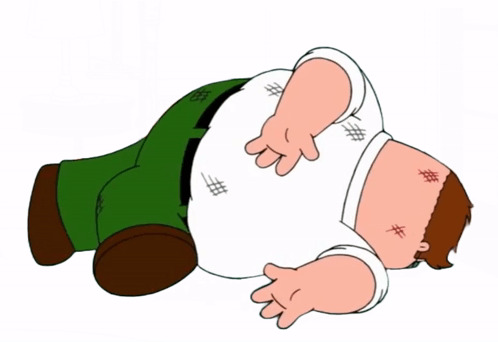 High Quality Family Guy Death Pose Blank Meme Template
