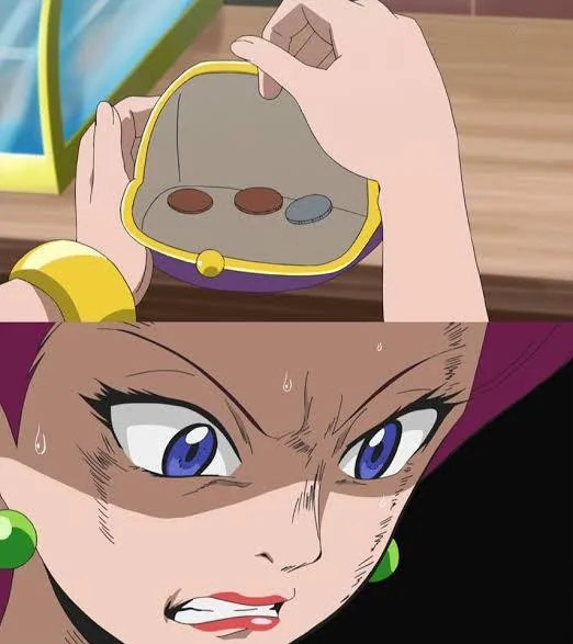Jessie looking into her purse Blank Meme Template