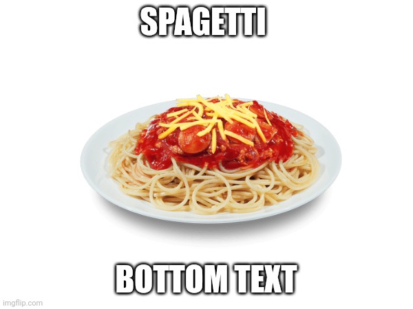 SPAGETTI BOTTOM TEXT | made w/ Imgflip meme maker