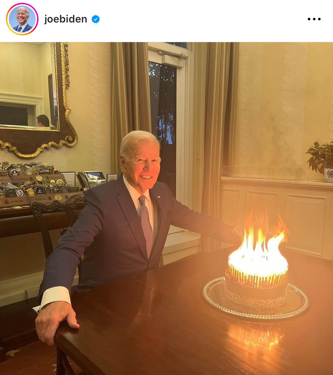 This is fine Joe Biden Blank Meme Template