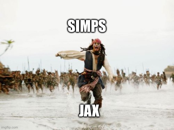 Amazing Digital Circus Fans vs Jax | SIMPS; JAX | image tagged in memes,jack sparrow being chased | made w/ Imgflip meme maker