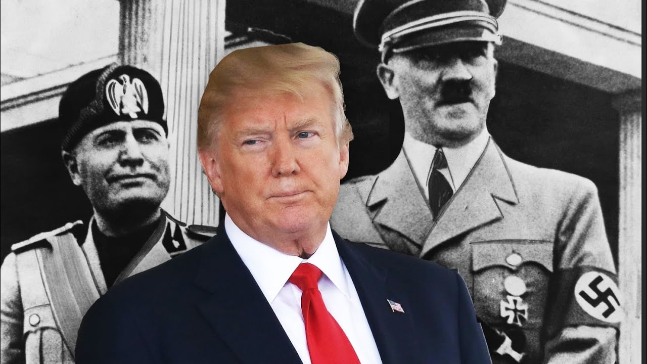 3 of a Kind, Mussolini, Trump + Hitler_authoritarian dictators Blank Meme Template