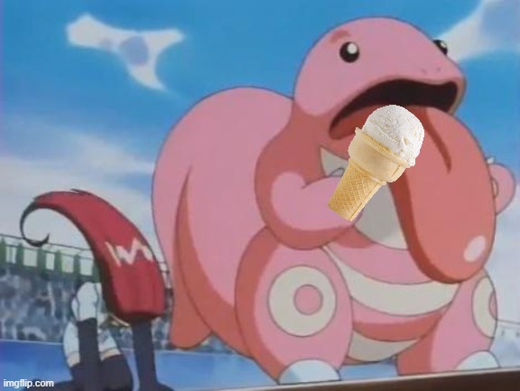i cream | image tagged in begging lickitung | made w/ Imgflip meme maker