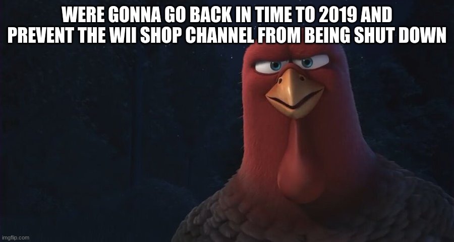 Lets save the Wii shop channel | WERE GONNA GO BACK IN TIME TO 2019 AND PREVENT THE WII SHOP CHANNEL FROM BEING SHUT DOWN | image tagged in we're going back in time to,wii | made w/ Imgflip meme maker
