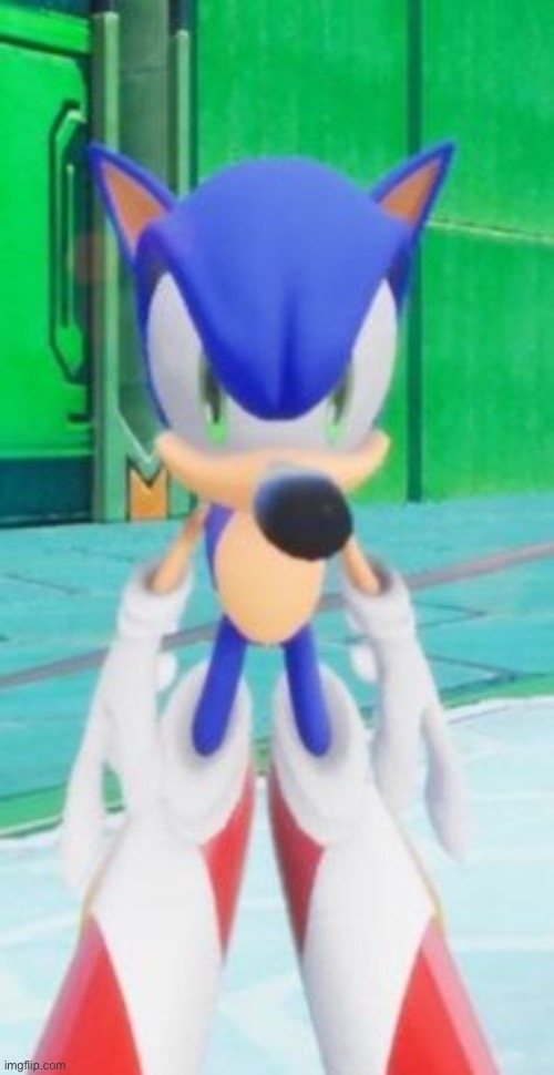 Sonic Stare | image tagged in sonic stare | made w/ Imgflip meme maker