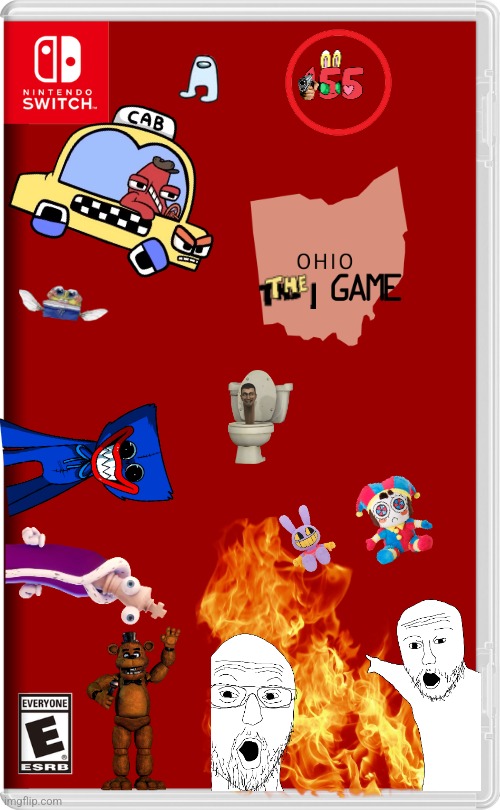 OHIO!!!!!!! | image tagged in nintendo switch | made w/ Imgflip meme maker