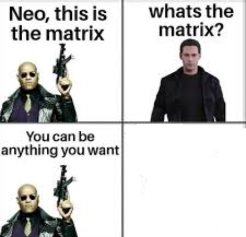 Neo this is the matrix Blank Meme Template