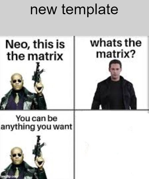 Neo this is the matrix | new template | image tagged in neo this is the matrix | made w/ Imgflip meme maker