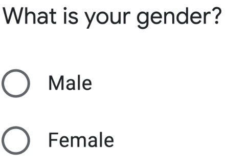 Male and Female gender question Blank Meme Template