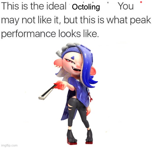 this is the ideal ___ | Octoling | image tagged in this is the ideal ___ | made w/ Imgflip meme maker