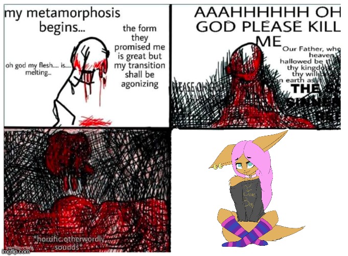 would you do it? | image tagged in the metamorphosis,furry,ah yes the negotiator | made w/ Imgflip meme maker