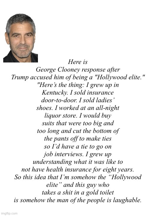 Clooneyed 1 | image tagged in idjt,corrupt florida orange | made w/ Imgflip meme maker