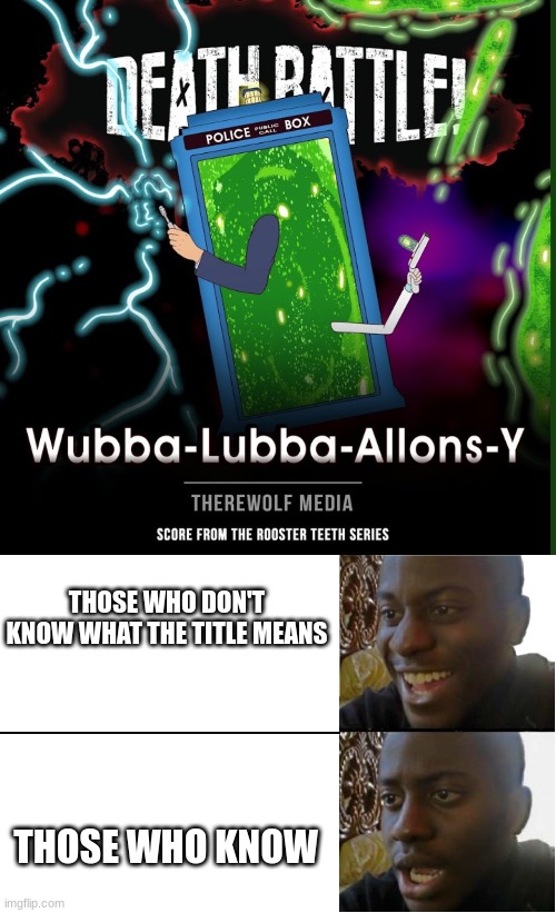 Depression Lore: | THOSE WHO DON'T KNOW WHAT THE TITLE MEANS; THOSE WHO KNOW | image tagged in disappointed black guy | made w/ Imgflip meme maker