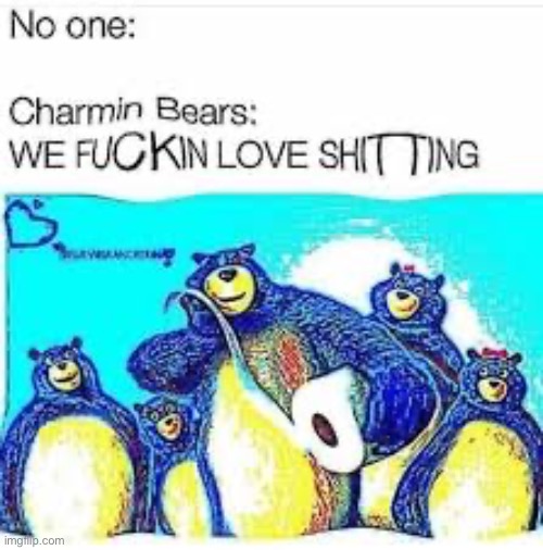Charmin bears | image tagged in charmin bears | made w/ Imgflip meme maker