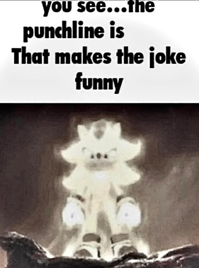 Shadow explains the joke Blank Meme Template