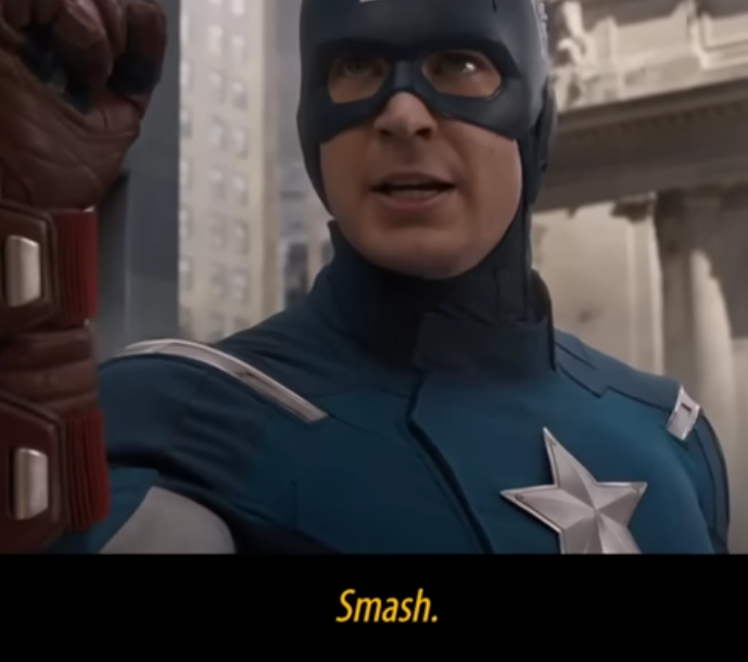 High Quality Captain America Smash Blank Meme Template