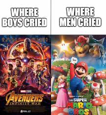 Where men cried Blank Meme Template