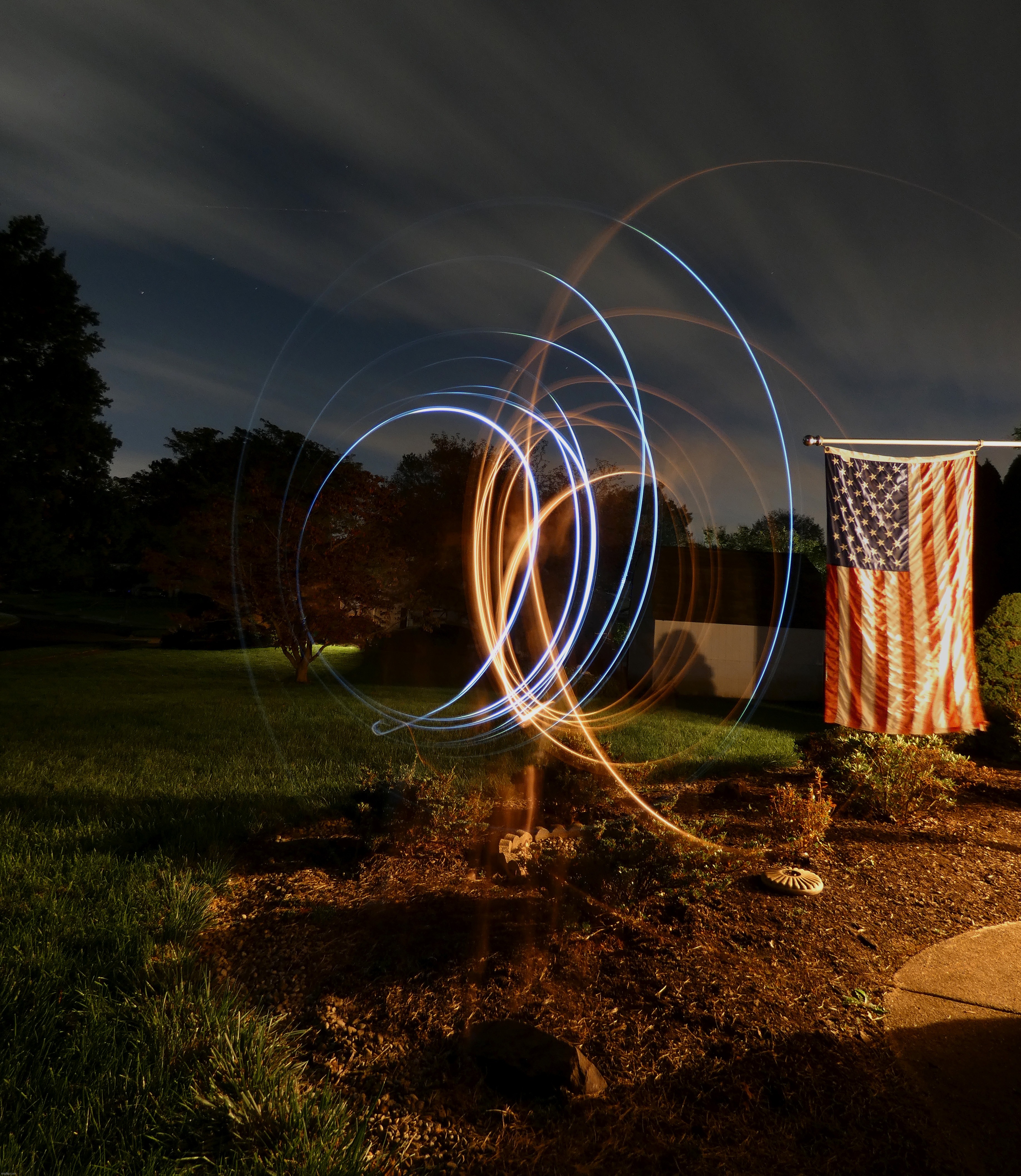 Another long exposure photo that I did last month using flashlights (October) Edited in Photoshop | image tagged in share your own photos,photography,photoshop,long exposure | made w/ Imgflip meme maker