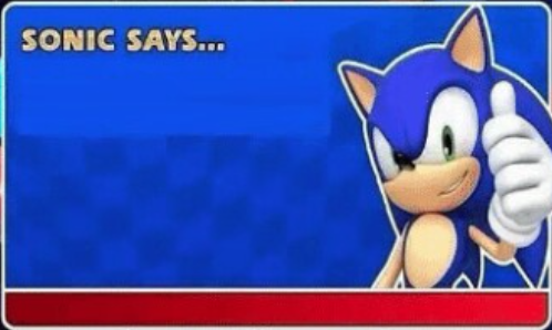 Sonic Says Blank Meme Template