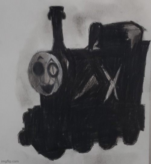 King X (Shadow Form) | image tagged in sonic exe,thomas the tank engine,drawing | made w/ Imgflip meme maker