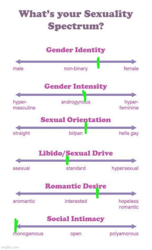 I got bored so here have this | image tagged in what's your sexuality spectrum | made w/ Imgflip meme maker