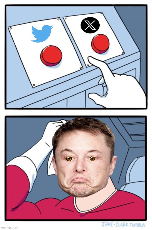 Elong Two Button Muskee | image tagged in memes,two buttons,elon musk,elon musk buying twitter,elon musk laughing,elon | made w/ Imgflip meme maker