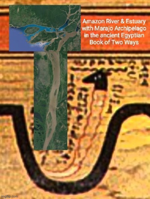 Egyptian avatar-god representing the Amazon River | image tagged in egypt,brazil,amazon | made w/ Imgflip meme maker