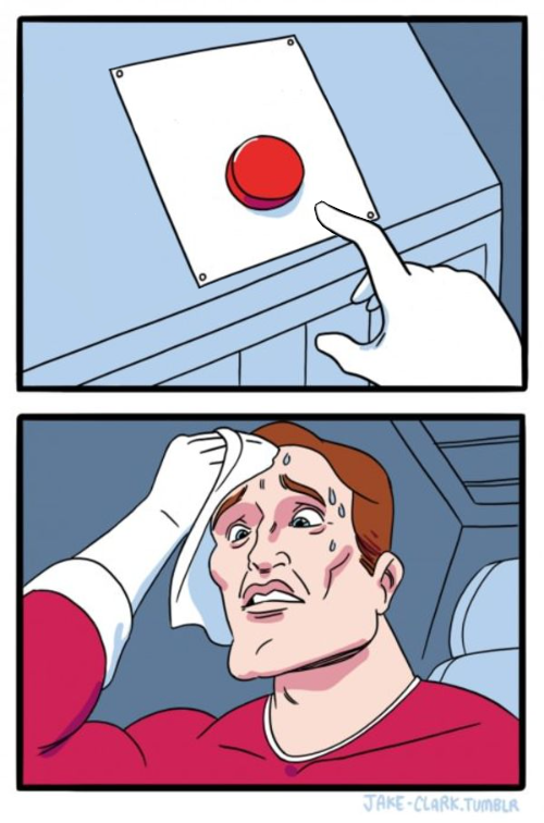Daily Struggle One Button Blank Meme Template