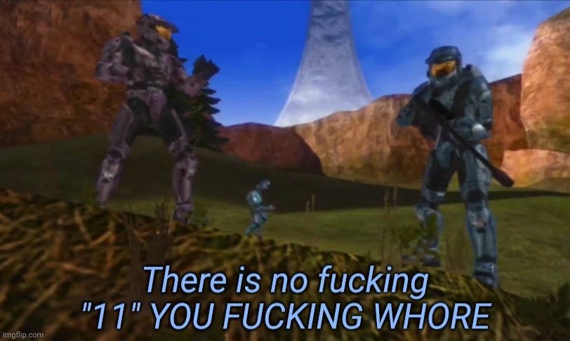 Rvb | image tagged in there is no fucking 11 you fucking whore | made w/ Imgflip meme maker