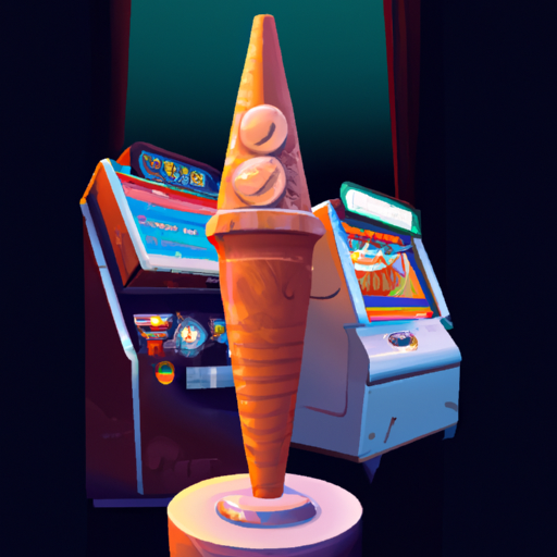 ice cream cone sitting at a slot machine Blank Meme Template