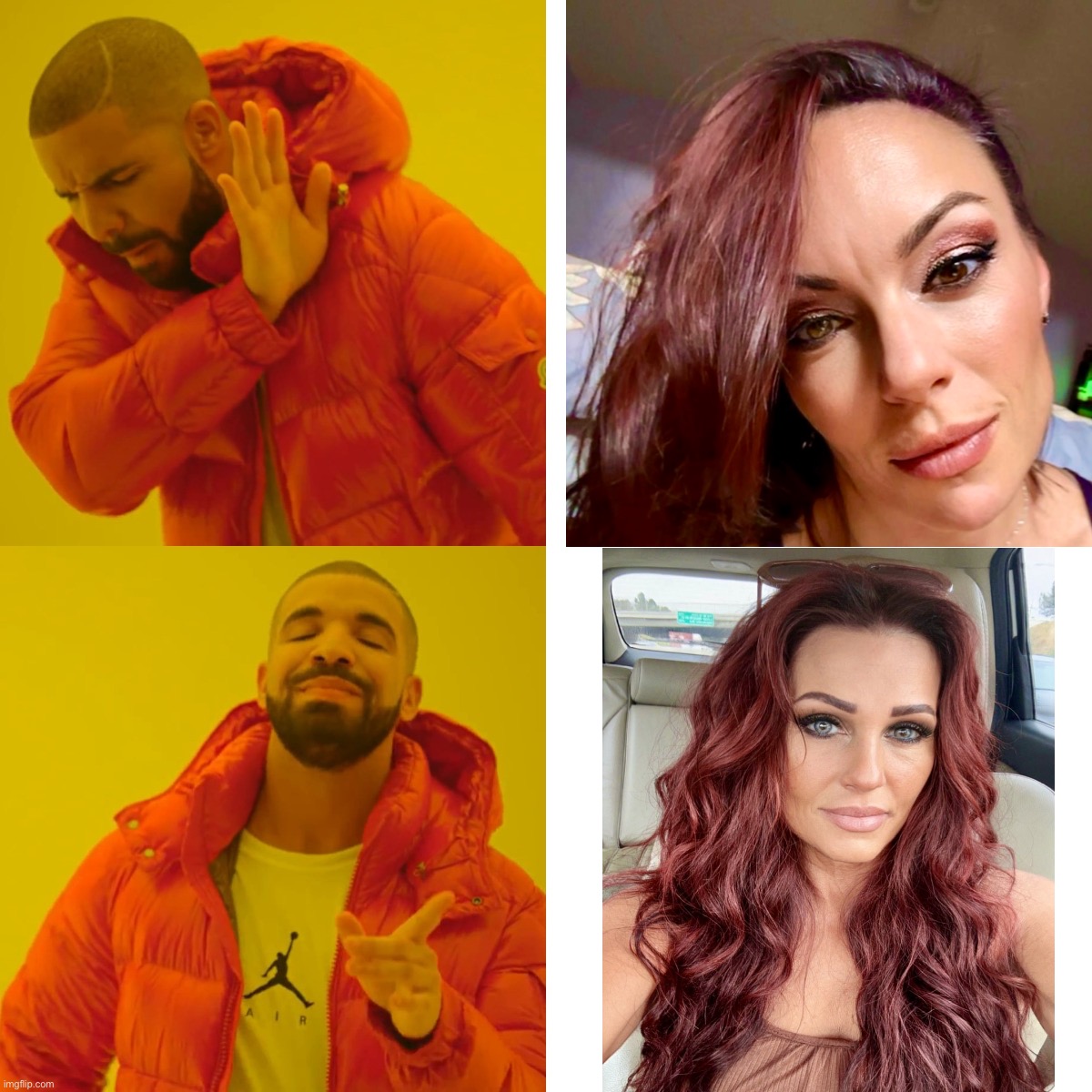 Something better will come along | image tagged in memes,drake hotline bling,cougar,you can pick only one choose wisely | made w/ Imgflip meme maker