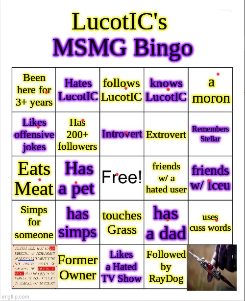 saw this, looked fun | image tagged in lucotic's ms_memer_group bingo | made w/ Imgflip meme maker