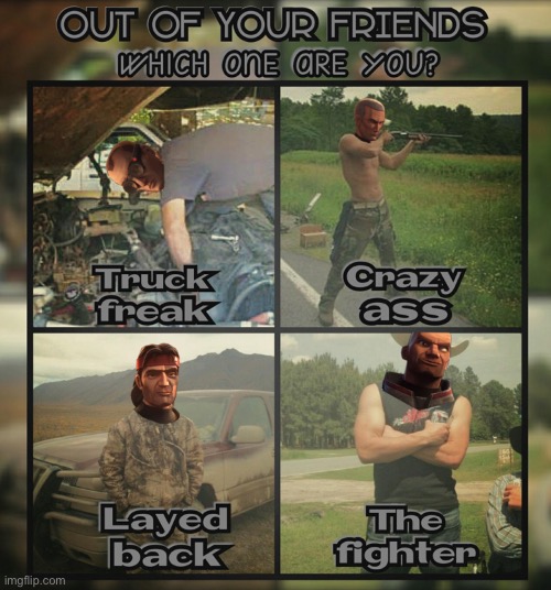 My friends say I am a mix of the crazy and the fighter. | image tagged in who am i of these template | made w/ Imgflip meme maker