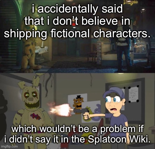 pray for me chat | i accidentally said that i don’t believe in shipping fictional characters. which wouldn’t be a problem if i didn’t say it in the Splatoon Wiki. | image tagged in 100 real no fake | made w/ Imgflip meme maker
