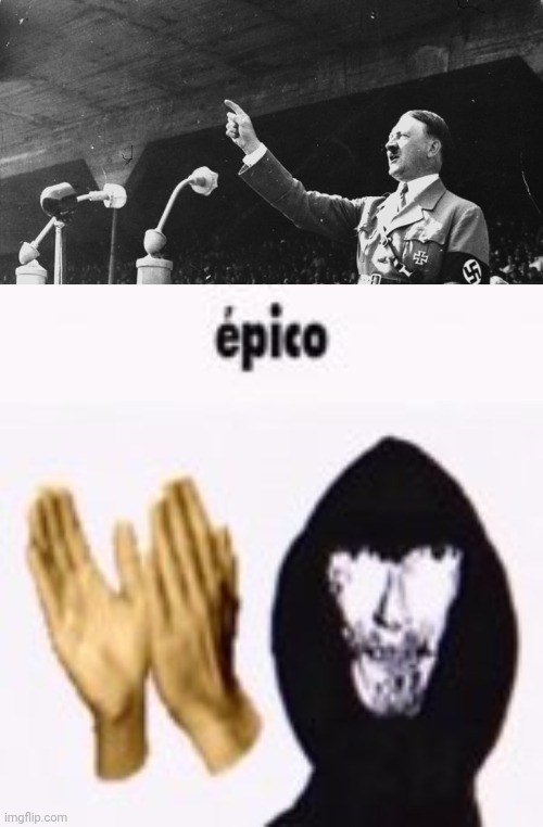 image tagged in hitler speech,intruder epico still image | made w/ Imgflip meme maker