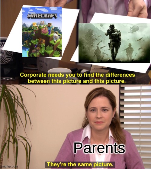 Basically the same thing | Parents | image tagged in memes,they're the same picture | made w/ Imgflip meme maker